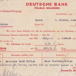 Wechseleingang der Deutschen Bank (1928)