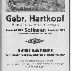 Gebr. Hartkopf Gesenkschmiede für Rasiermesser-Rohlinge